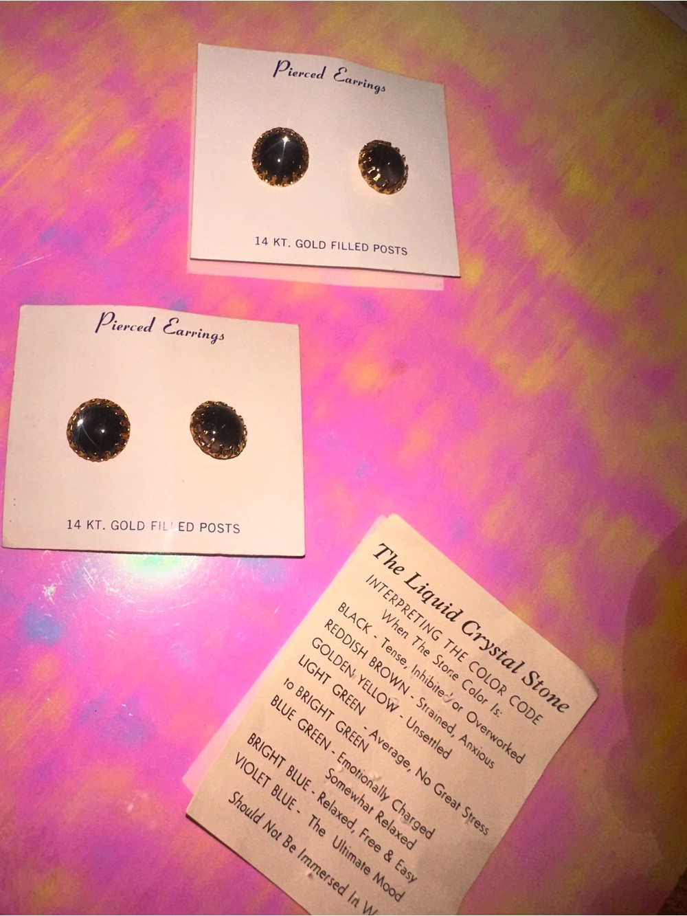 The Liquid Crystal Stone Earrings Set